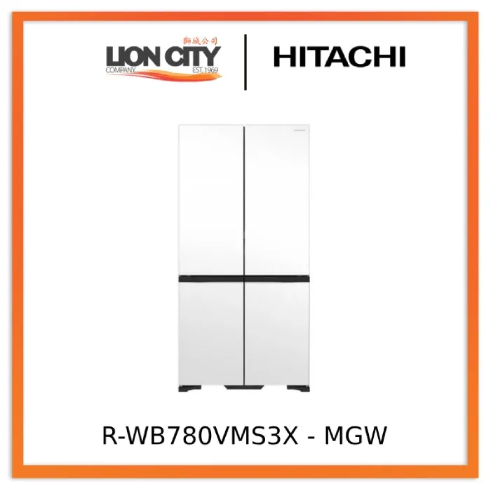 Hitachi R-WB780VMS3X-MIR/MGW Frost Free French Door Refrigerator