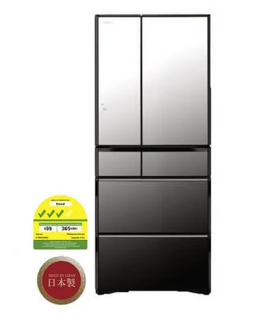 Hitachi R-WXC670KS-X Multi Door Refrigerator (500l) Hitachi BW-DX105FJ Top Loading Washer Dryer (Wash 10.5 kg / Dry 5.5kg)