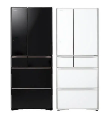 Hitachi R-WXC670KS-XK/XW (Crystal White) Multi Door Refrigerator (500l) Hitachi BD-D120XGV Front Load Washer Dryer 12/8KG