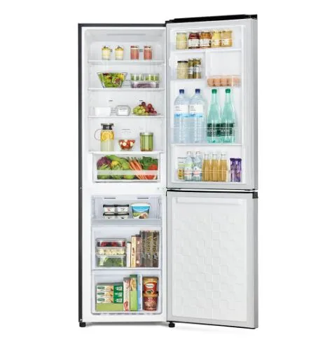 Hitachi RB410P6MS-SLS 2-Door Bottom Freezer Refrigerator (Silver)