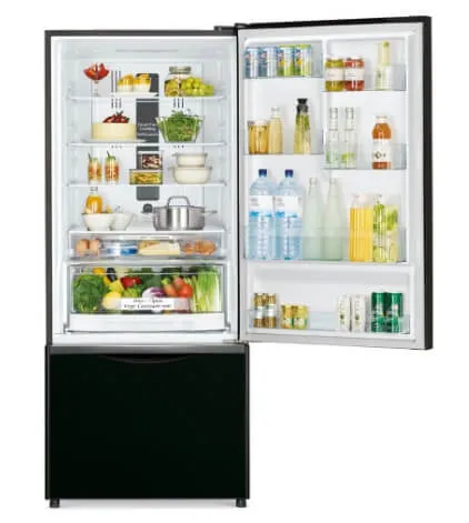 Hitachi RB570P7MS 2 DR Refrigerators   Hitachi SF140XAV 14Kg Top Loading with Glass Top Dynamic-Stream Wash