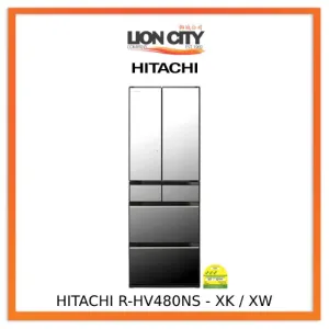 Hitachi RHV480NS 371L 6 Doors Fridge R-HV480NS - XK / XW