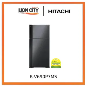 Hitachi RV690P7MS-BSL/BBK BIG-2 Inverter Refrigerator