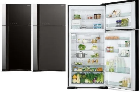 Hitachi RVG695P9MSX - GBK BIG-2 Glass Door Inverter Refrigerator