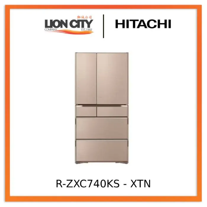 Hitachi RZXC740KS-X/XTN K Series 572L Smart Multi-door Fridge