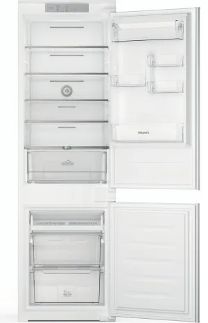Hotpoint HTC18T322 Integrated Frost Free Fridge Freezer with Sliding Door Fixing Kit - White - E Rated