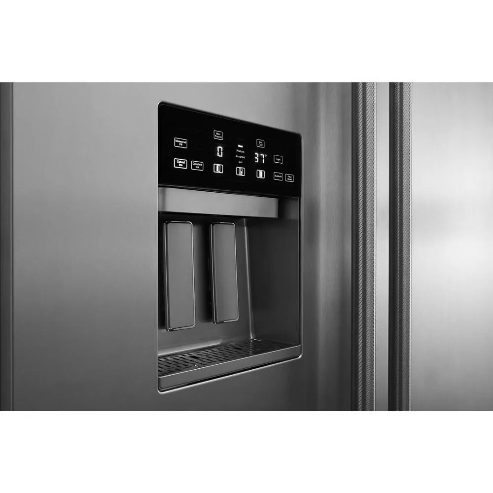 Jennair JBSS42E22L Rise&#8482; 42" Built-In Side-By-Side Refrigerator With External Ice And Water Dispenser