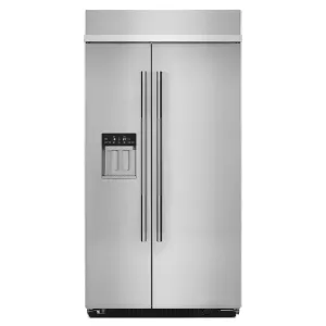 Jennair JBSS42E22L Rise&#8482; 42" Built-In Side-By-Side Refrigerator With External Ice And Water Dispenser