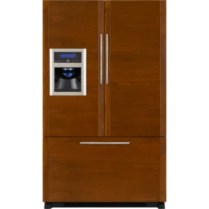 Jennair JFI2089WTS Cabinet Depth French Door Refrigerator With External Dispenser, 69"(H)