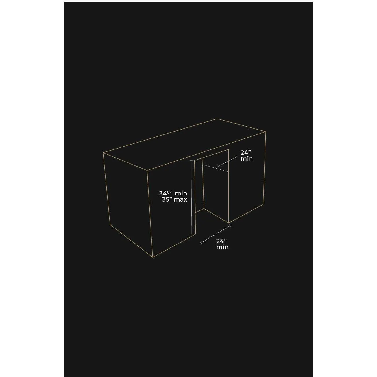JennAir NOIR Built-in Undercounter Beverage Center JUBFR242HM