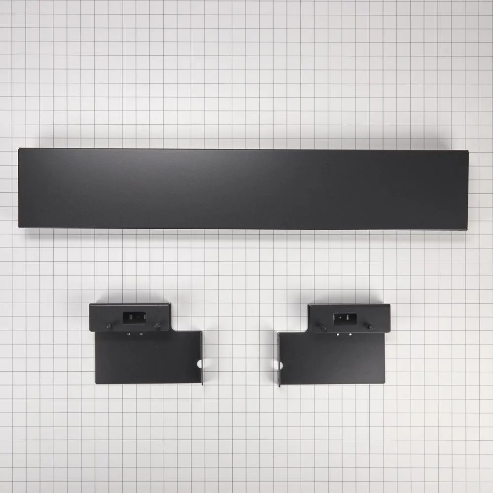 Jennair W10663562 36" Refrigerator Armoire Style Door Panel Kit, Obsidian