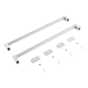 Jennair W11221395 Kitchenaid Double Drawer Refrigerator Handle Kit With 2 Red Medallions