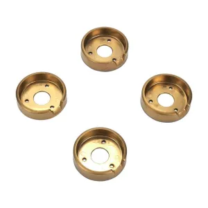 Jennair W11323068 Set Of 4 Range Brass Knob Bezels, Oven