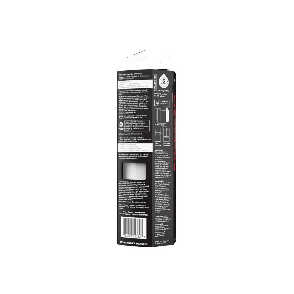 Kitchenaid KAD1RXD1 Kitchenaid Refrigerator Water Filter 1 - Kad1Rxd1 (Pack Of 1)