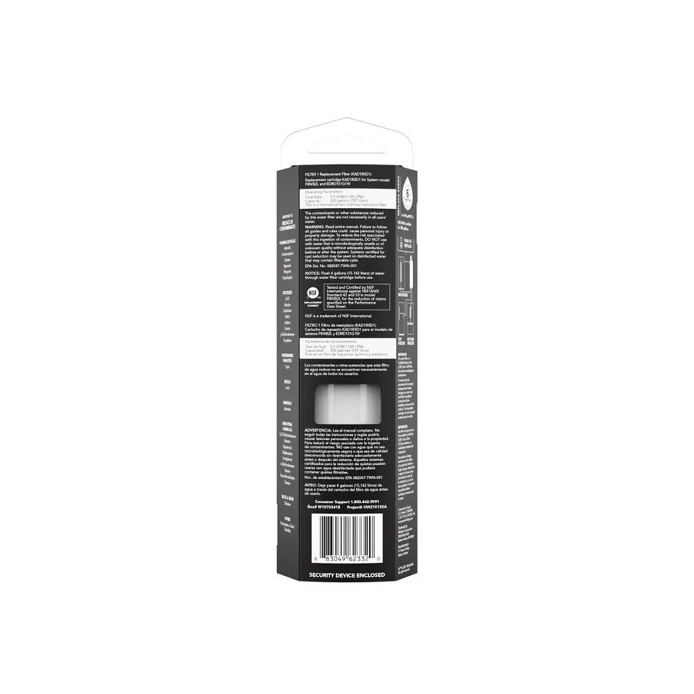 Kitchenaid KAD1RXD1 Kitchenaid Refrigerator Water Filter 1 - Kad1Rxd1 (Pack Of 1)