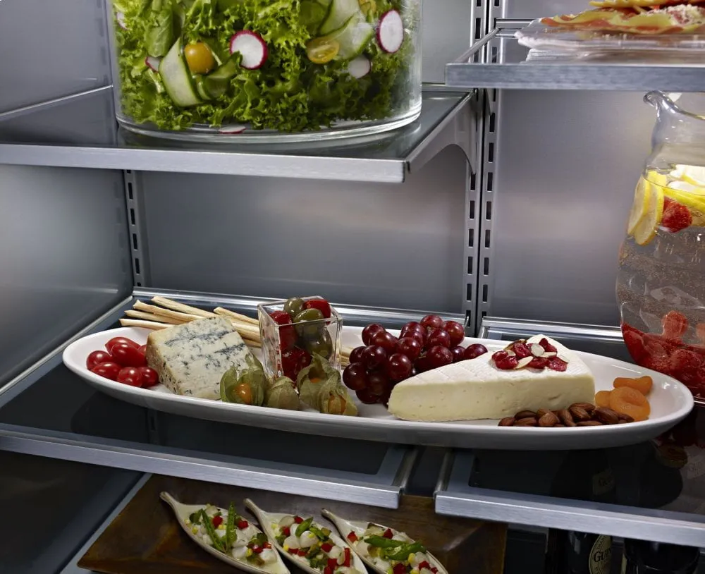 Kitchenaid KBBR306ESS 20.9 Cu. Ft. 36" Width Built-In Stainless Bottom Mount Refrigerator With Platinum Interior Design - Stainless Steel