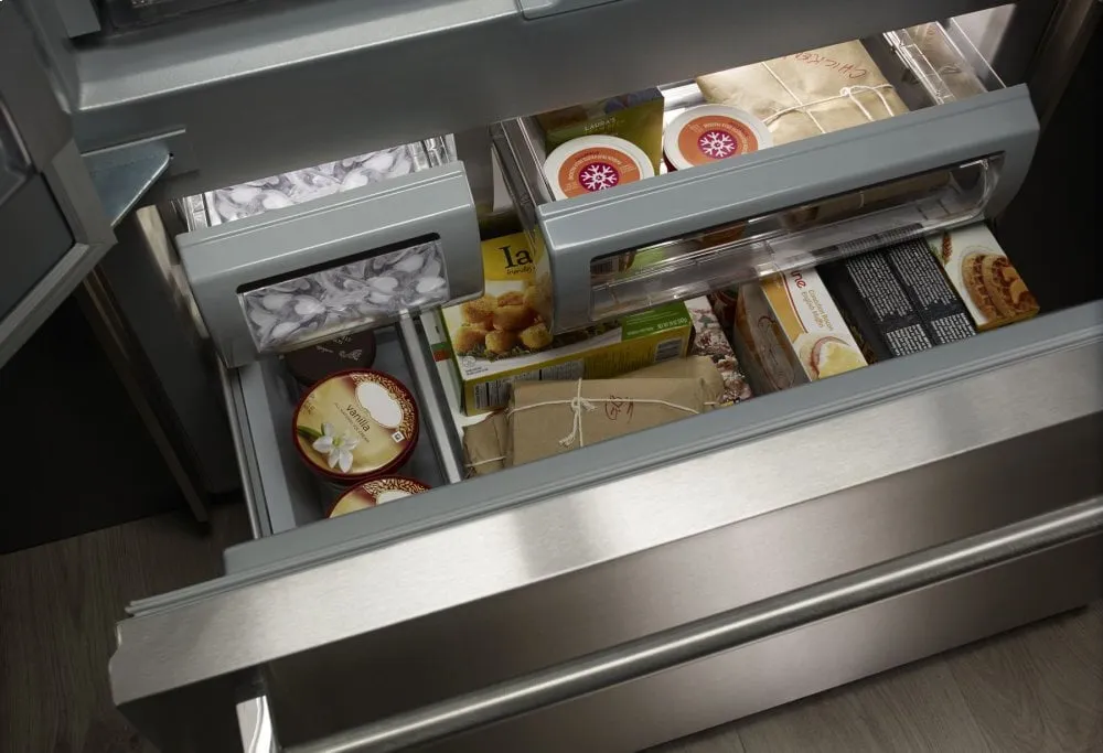 Kitchenaid KBFN502ESS 24.2 Cu. Ft. 42" Width Built-In Stainless French Door Refrigerator With Platinum Interior Design - Stainless Steel
