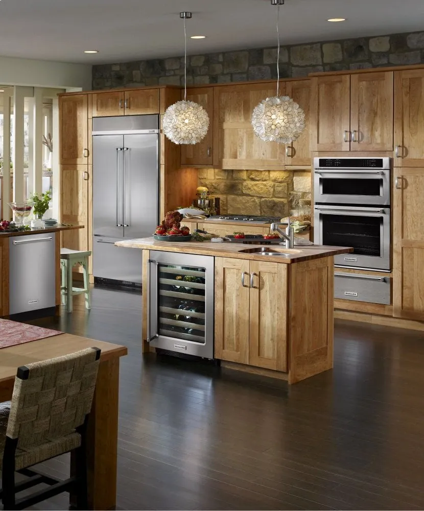 Kitchenaid KBFN502ESS 24.2 Cu. Ft. 42" Width Built-In Stainless French Door Refrigerator With Platinum Interior Design - Stainless Steel