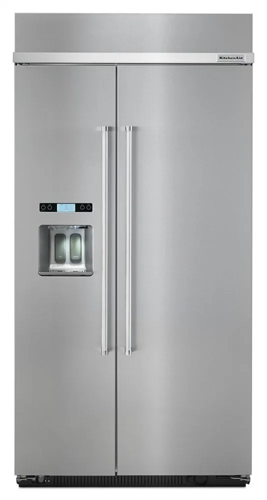 Kitchenaid KBSD602ESS 25.0 Cu. Ft 42-Inch Width Built-In Side By Side Refrigerator With Printshield&#8482; Finish - Stainless Steel With Printshield&#8482; Finish