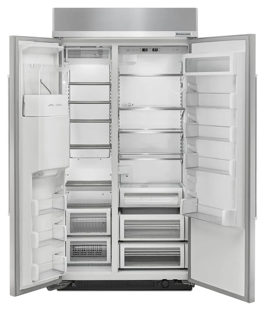 Kitchenaid KBSD602ESS 25.0 Cu. Ft 42-Inch Width Built-In Side By Side Refrigerator With Printshield&#8482; Finish - Stainless Steel With Printshield&#8482; Finish
