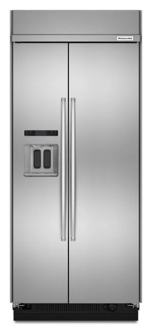 Kitchenaid KBSD606ESS 20.8 Cu Ft 36-Inch Width Built-In Side-By-Side Refrigerator With Printshield&#8482; Finish - Stainless Steel With Printshield&#8482; Finish