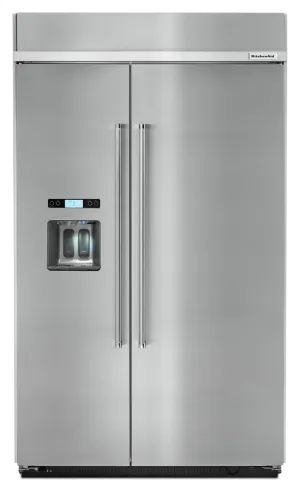 Kitchenaid KBSD618ESS 29.5 Cu. Ft 48-Inch Width Built-In Side By Side Refrigerator - Stainless Steel