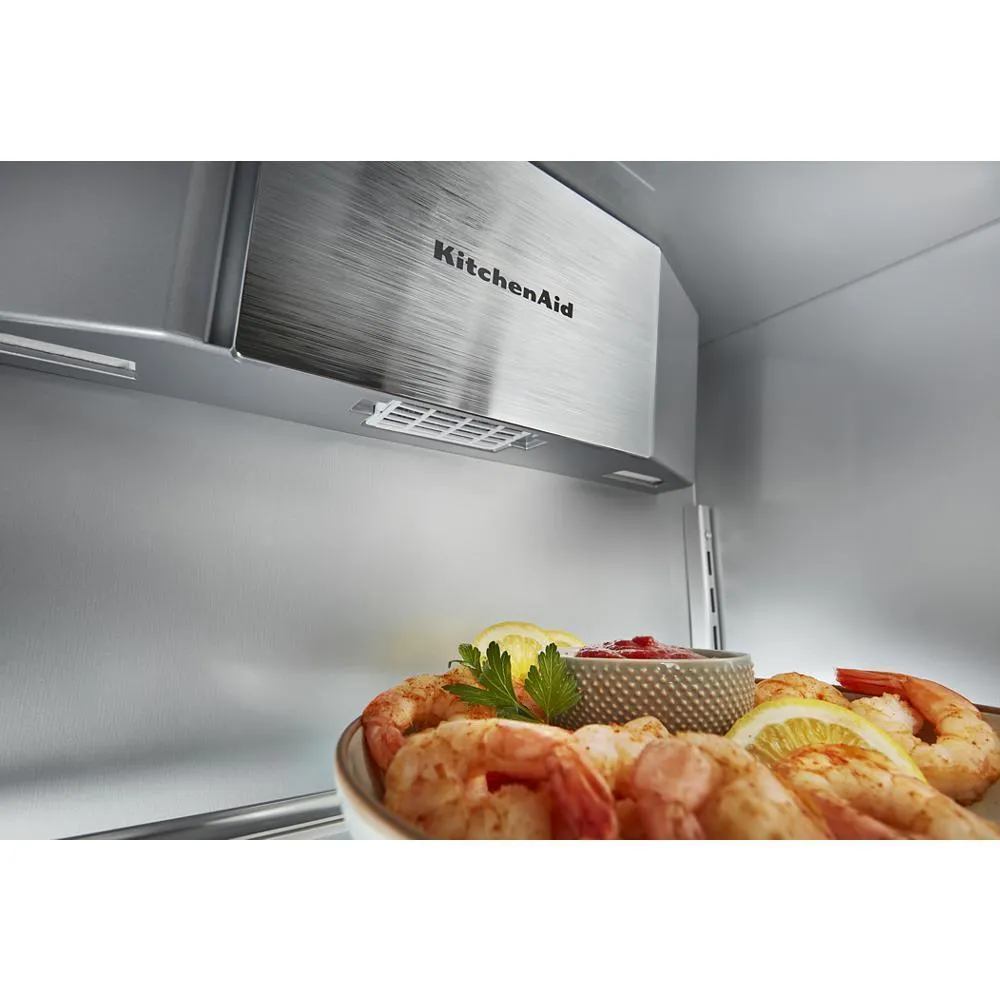 Kitchenaid KBSD708MBS 29.4 Cu. Ft. 48" Built-In Side-By-Side Refrigerator With Ice And Water Dispenser