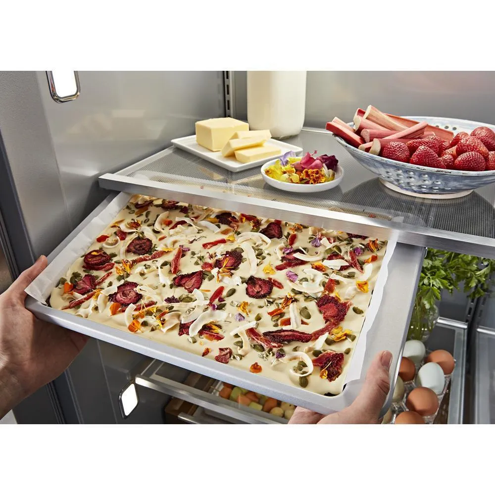 Kitchenaid KBSD708MBS 29.4 Cu. Ft. 48" Built-In Side-By-Side Refrigerator With Ice And Water Dispenser