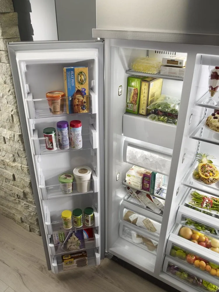Kitchenaid KBSN608ESS 30.0 Cu. Ft 48-Inch Width Built-In Side By Side Refrigerator With Printshield&#8482; Finish - Stainless Steel With Printshield&#8482; Finish