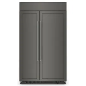 Kitchenaid KBSN708MPA 30 Cu. Ft. 48"" Built-In Side-By-Side Refrigerator With Panel-Ready Doors