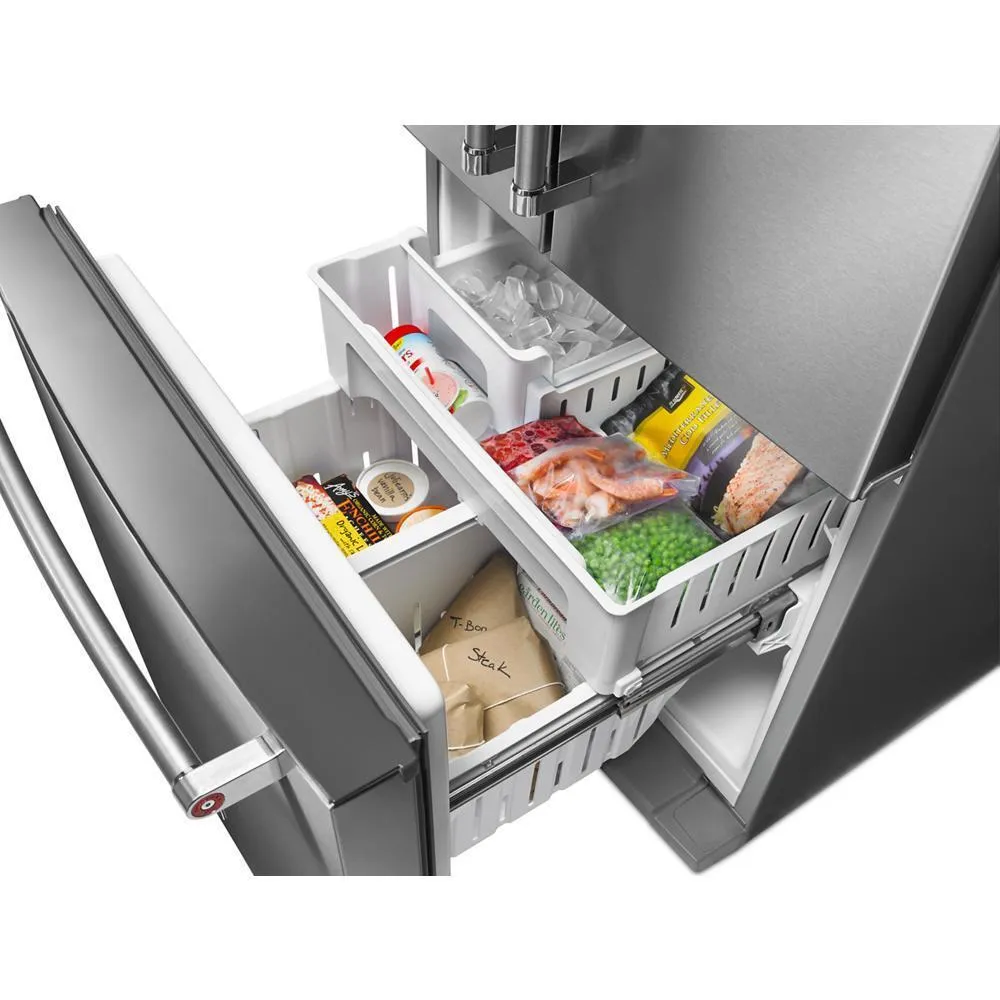 Kitchenaid KRFF300ESS 20 Cu. Ft. 30-Inch Width Standard Depth French Door Refrigerator With Interior Dispense