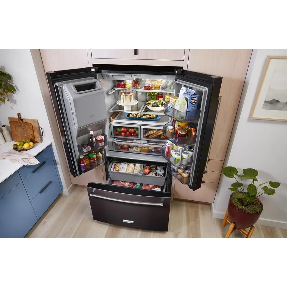 Kitchenaid KRFF577KPS 26.8 Cu. Ft. Standard-Depth French Door Refrigerator With Exterior Ice And Water Dispenser