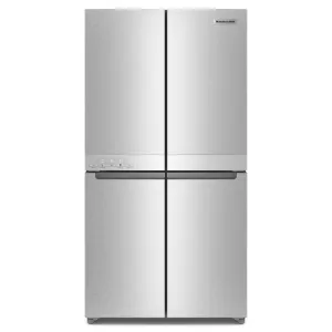 Kitchenaid KRQC506MPS 19.4 Cu. Ft. 36-Inch Wide Counter-Depth 4-Door Refrigerator With Printshield&#8482; Finish