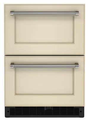 Kitchenaid KUDR204KPA 24" Panel-Ready Undercounter Double-Drawer Refrigerator - Panel Ready Pa