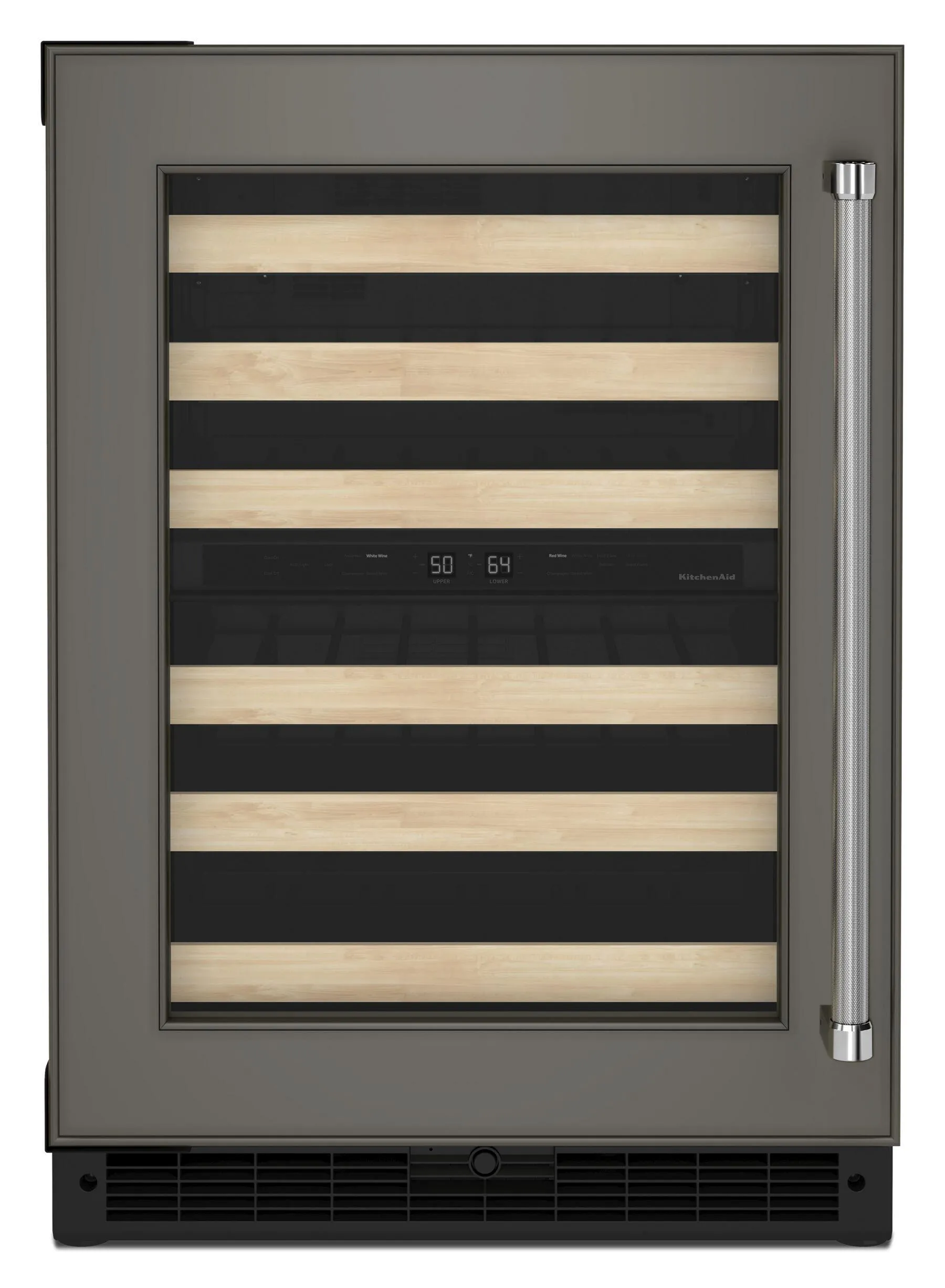 Kitchenaid KUWL214KPA 24" Panel-Ready Undercounter Wine Cellar With Wood-Front Racks - Panel Ready Pa