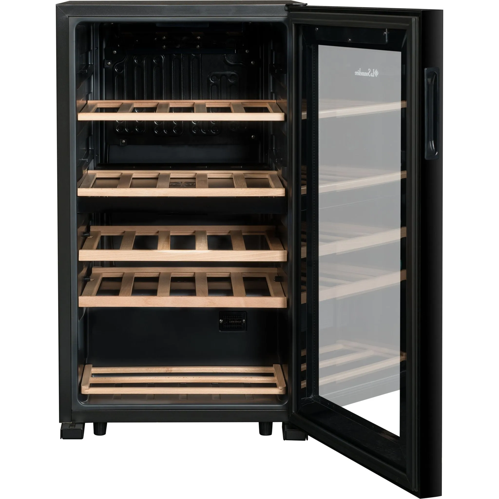 La Sommeliere - Dual Zone - 32 Bottle - Freestanding Wine Fridge - SLS32DZBLACK