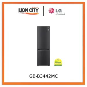 LG GB-B3442MC 341L Bottom Freezer with Smart Inverter Compressor in Matt Black