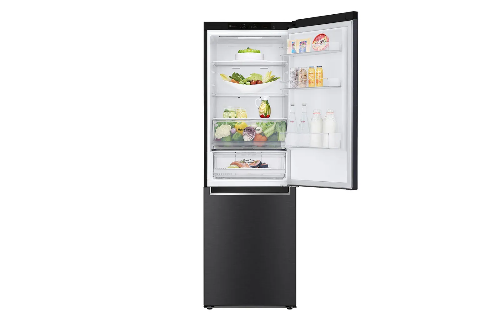LG GB-B3442MC 341L Bottom Freezer with Smart Inverter Compressor in Matt Black