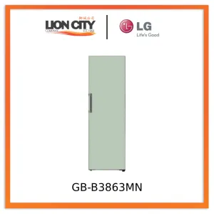 LG GB-B3863MN 386L 1 Door Refrigerator with Smart Inverter Compressor in Glass Mint