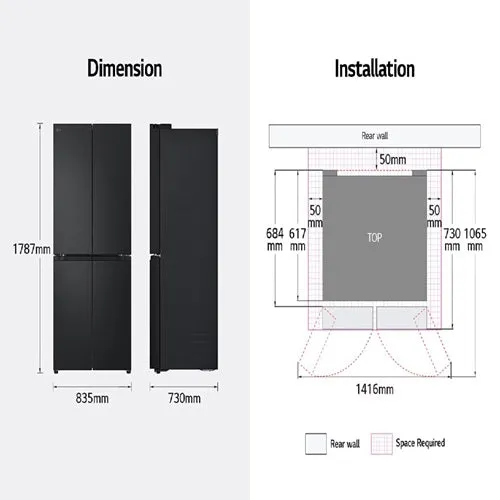 LG GF-B4544EP 464L French-Door Fridge