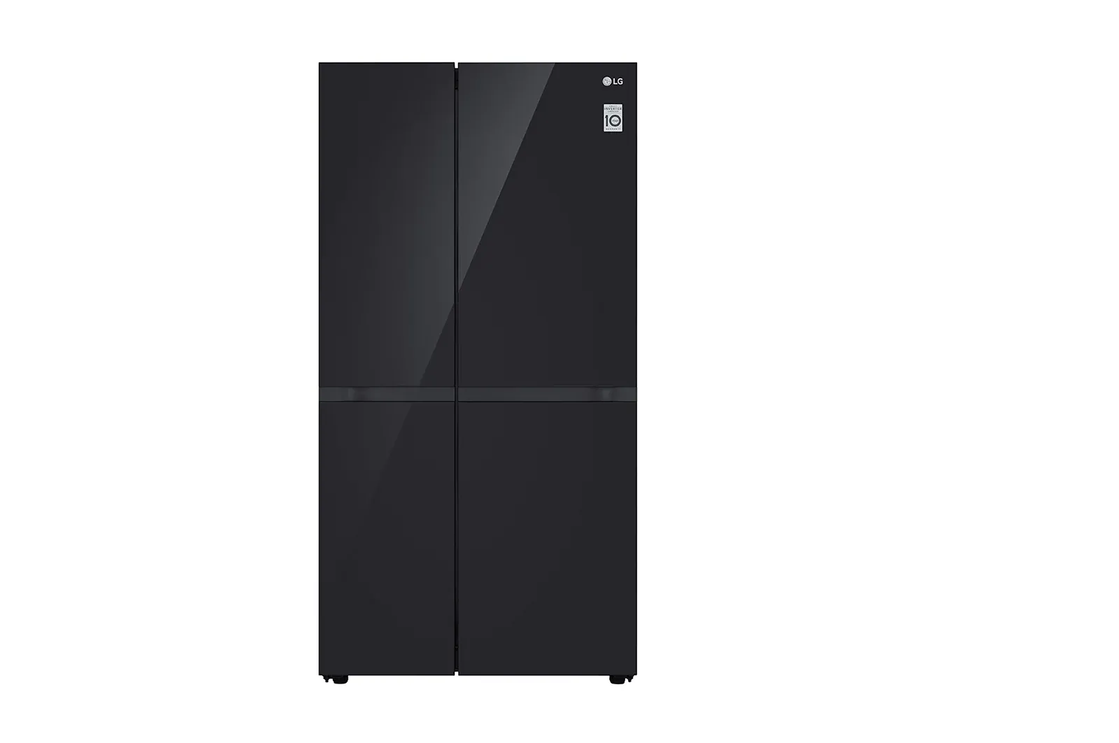 LG GS-B6473BM 647L side-by-side-fridge with Smart Inverter Compressor in Black Glass Mirror