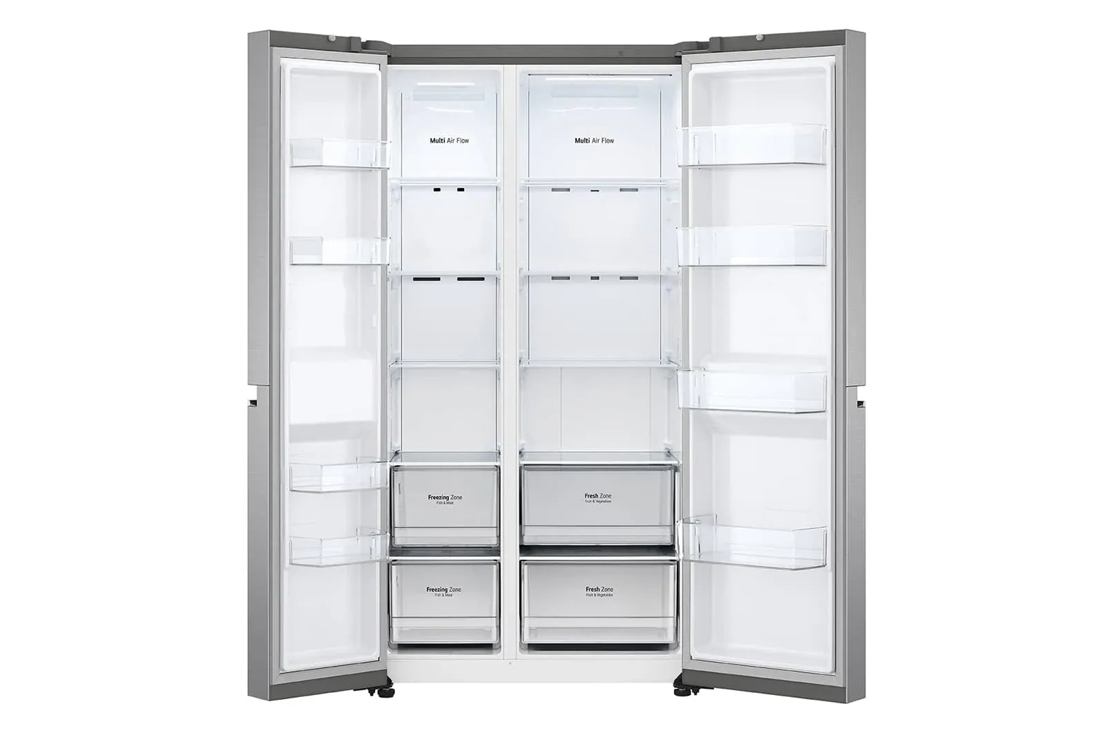 LG GS-B6473PZ 647L side-by-side-fridge with Smart Inverter Compressor in Platinum Silver