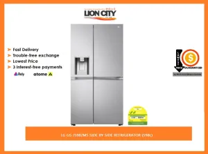 LG GS-J5982MS SIDE BY SIDE REFRIGERATOR (598L)