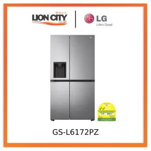 LG GS-L6172PZ 617L side-by-side-fridge with Smart Inverter Compressor
