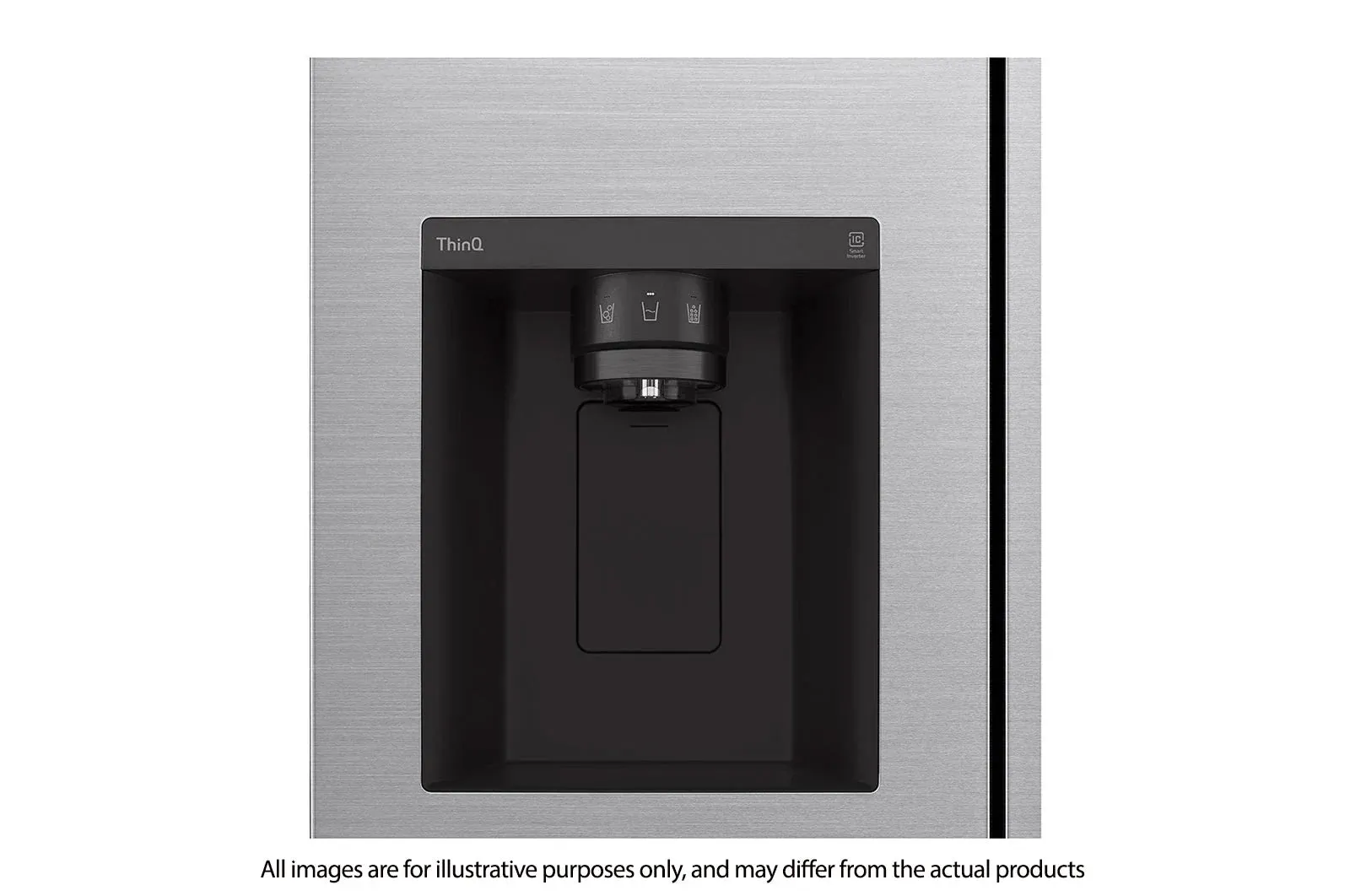 LG GS-L6172PZ 617L side-by-side-fridge with Smart Inverter Compressor