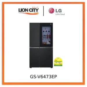 LG GS-V6473EP 647L InstaView Refrigerator in Essence Matte Black