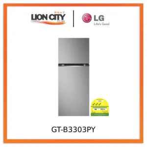 LG GT-B3303PY 335L Top Freezer in Prime Silver