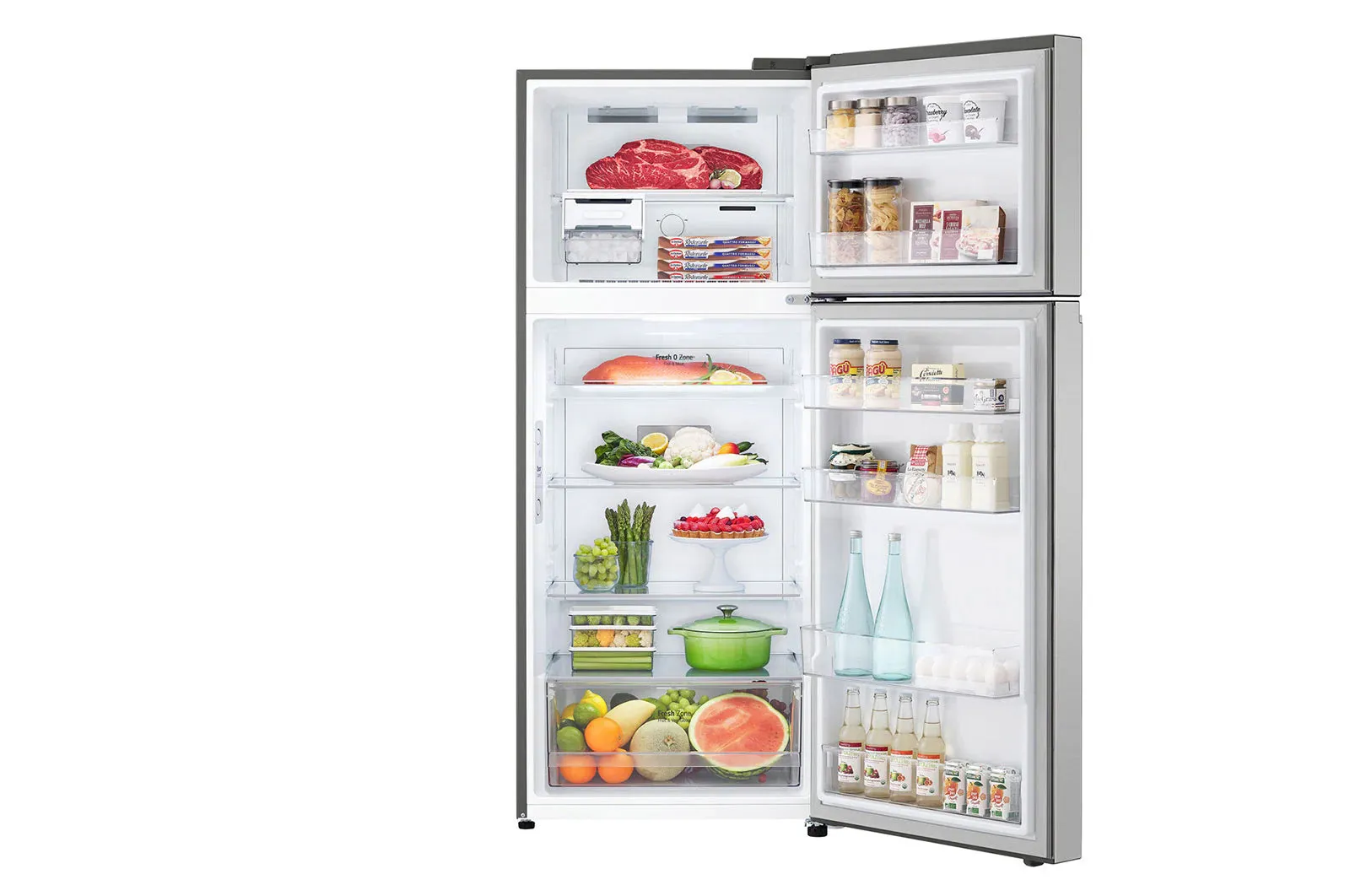LG GT-B3722PZ 375L Top Freezer with Inverter Compressor in Platinum silver