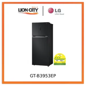 LG GT-B3953EP 395L Top Freezer in Essence Matte Black