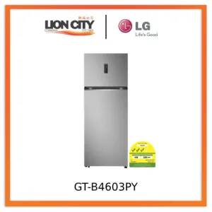 LG GT-B4603PY 461L Smart Inverter Top Freezer in Prime Silver